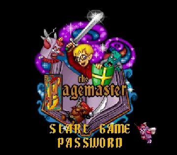 Pagemaster, The (USA) (Beta 1) screen shot title